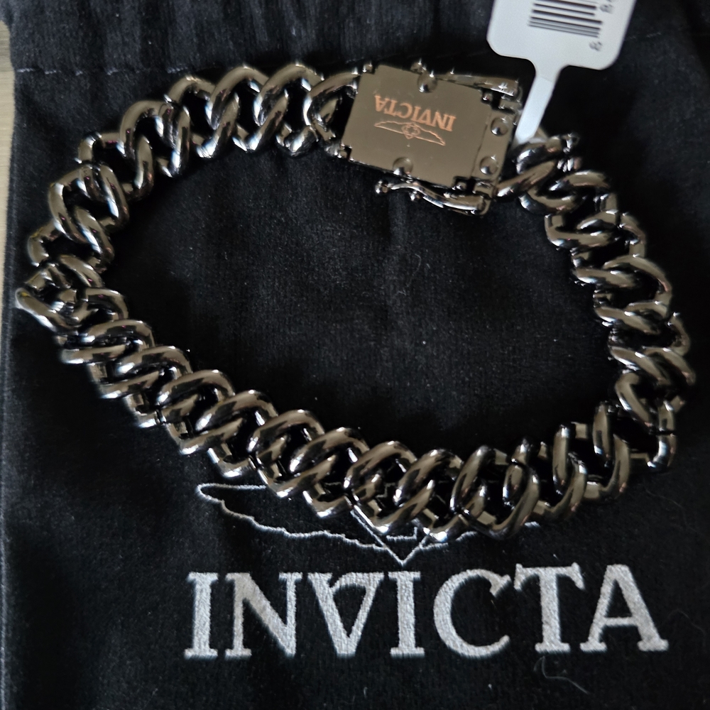 NWT Invicta Navy Chain Bracelet - Picture 3 of 4